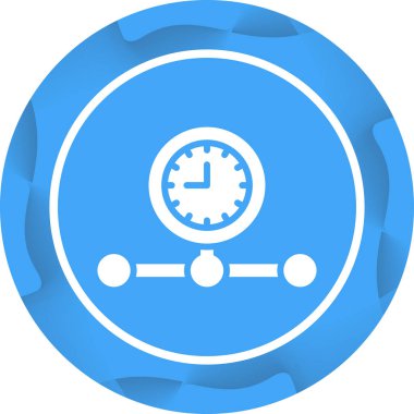 Kronometre simgesi mavi vektör