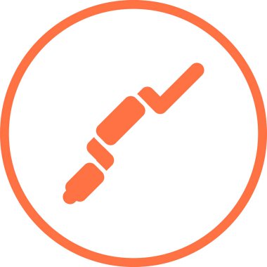 Tornavida. Web simgesi basit illüstrasyon