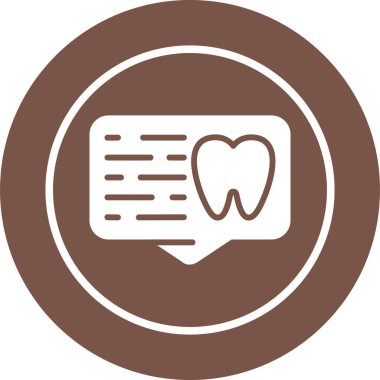 Moda biçimi izole edilmiş arkaplanda diş bakımı simgesi