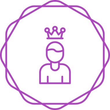 taç simgesi vektör illüstrasyonu