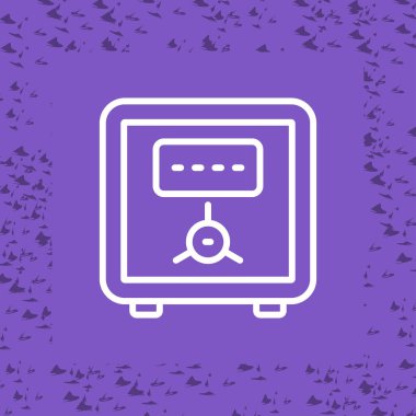 mor çizgi sunucu simgesi beyaz arkaplanda izole edildi. sunucu, servis, ağ, bağlantı, bakım, internet. vektör illüstrasyonu