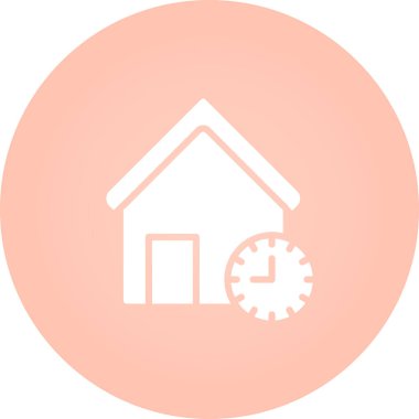 Bir saatin vektör simgesi