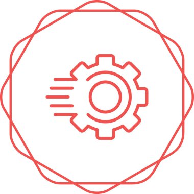 dişli simgesinin vektör illüstrasyonu