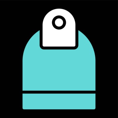 Çan simgesi soyut arkaplanda izole edildi