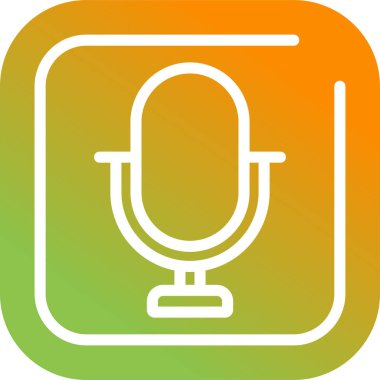 microphone icon web simple illustration