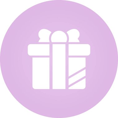 Hediye kutusu vektör simgesi. Basit resimleme