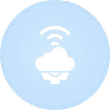 Kablosuz. Web simgesi basit illüstrasyon