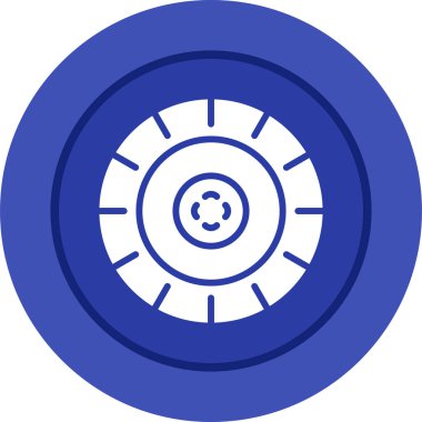 Modern oto tamir simgesinin vektör illüstrasyonu