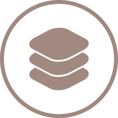 Bir burger simgesinin vektör illüstrasyonu