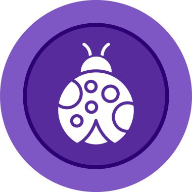 Böcek. Web simgesi basit illüstrasyon