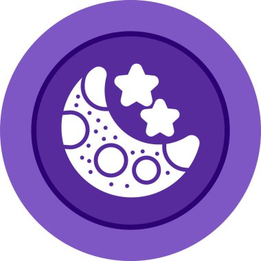 Ay ağ simgesinin vektör illüstrasyonu