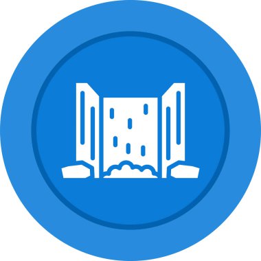 Bina. Web simgesi basit illüstrasyon