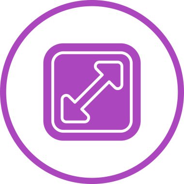 Ok. Web simgesi basit illüstrasyon