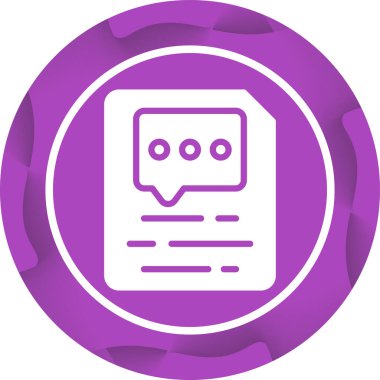 Konuş. Web simgesi basit illüstrasyon