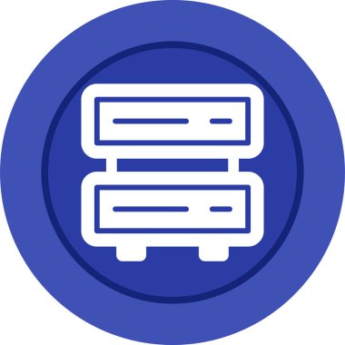 sunucu web simgesi vektör illüstrasyonu