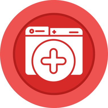 Yuvarlak pilli izole edilmiş bir çizgi resim çizimi