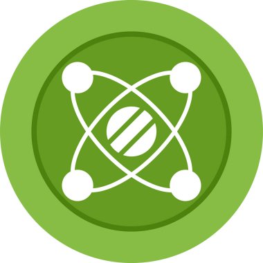 atom simgesi vektör illüstrasyonu