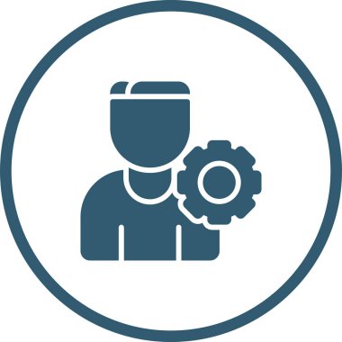 İnsan simgesinin vektör illüstrasyonu