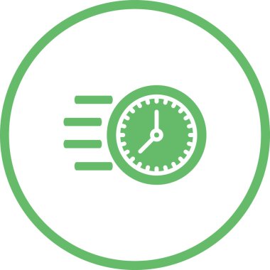 saat vektör simgesi modern ve basit tasarım