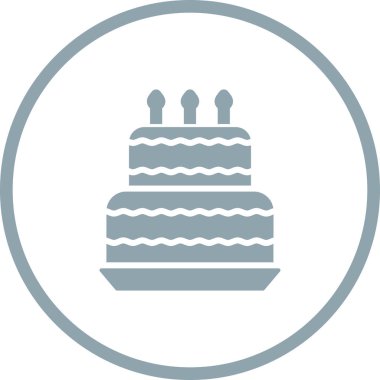 Kek simgesi, vektör illüstrasyonu