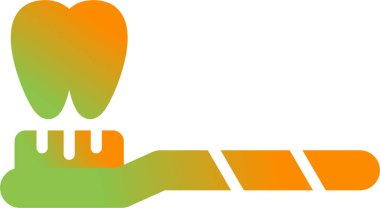 Yeşil ve turuncu rengin vektör çizimi