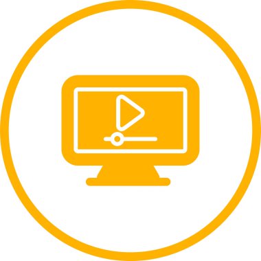 bilgisayar ekran simge vektör çizim