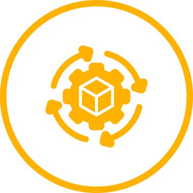 Küresel ağın basit vektör simgesi, teknoloji kavramı