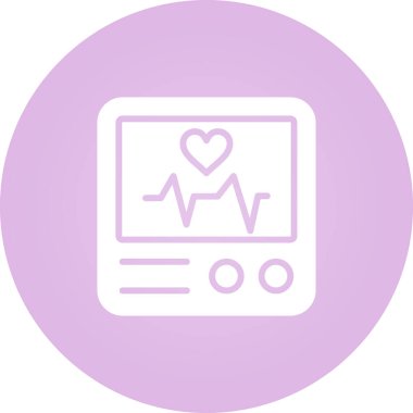 Kalp simgesinin vektör illüstrasyonu