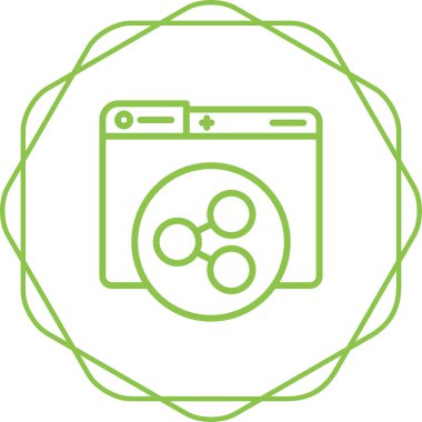 Modern simgenin vektör illüstrasyonu