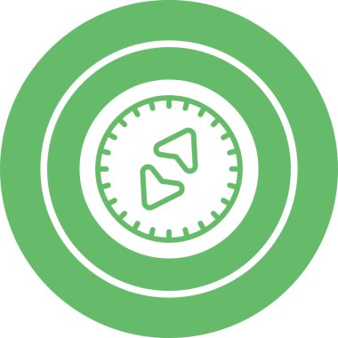 pusula simgesi web basit illüstrasyon