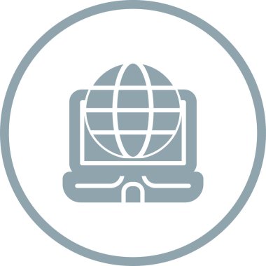 İnternet simgesi vektör illüstrasyonu