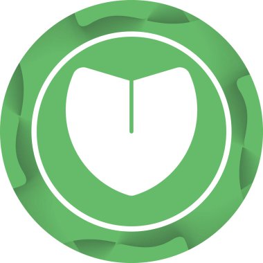 Web simgesi, vektör çizim kalkan 