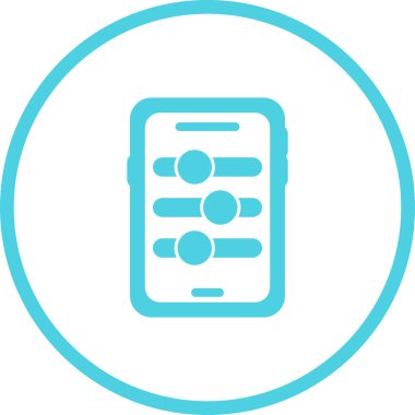 akıllı telefon web simgesi vektör çizimi