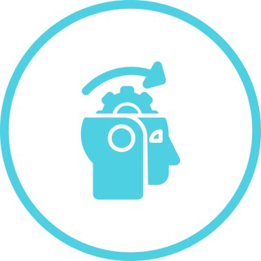 Makine Öğrenme Web simgesi vektör çizimi