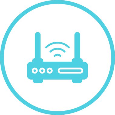 router simgesi web basit illüstrasyon
