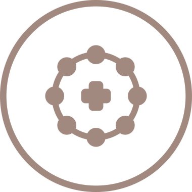 vector illustration of a molecule icon