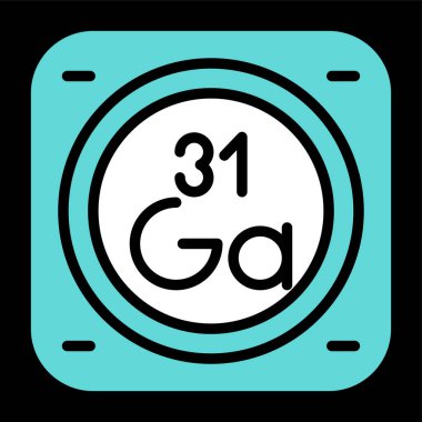 Kimyasal metal işareti ağ basit illüstrasyon