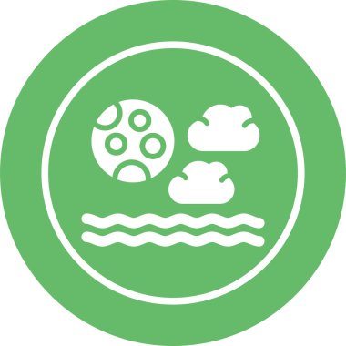 Ay ağ simgesinin vektör illüstrasyonu