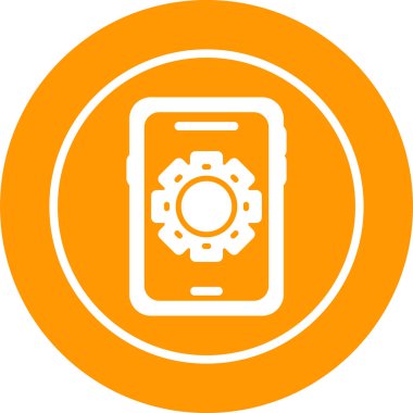 akıllı telefon web simgesi vektör çizimi