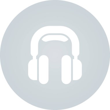 kulaklıklar web simgesi, vektör illüstrasyonu