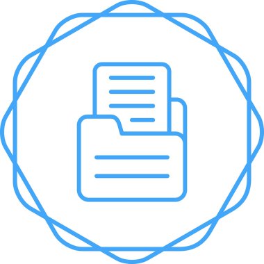 dosya simgesi, vektör illüstrasyonu 