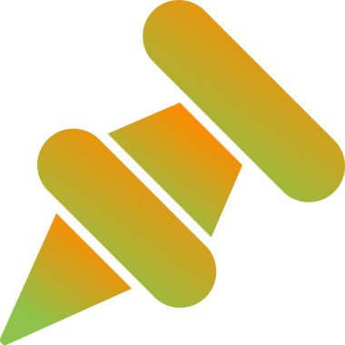 Pushpin web simgesi vektör illüstrasyonu