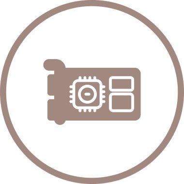 Bir kameranın eşsiz vektör simgesi