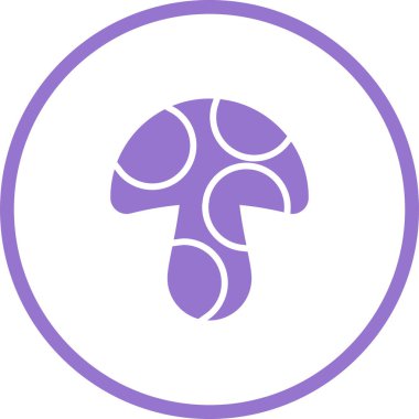 Mor simgenin vektör illüstrasyonu