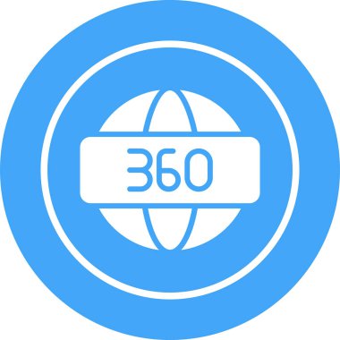360 'ın vektör simgesi