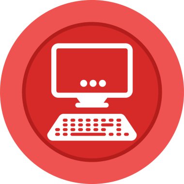 Modern bilgisayarın vektör illüstrasyonu