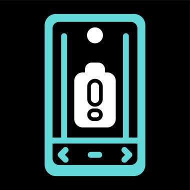 Smartphone Simgesi, vektör illüstrasyonu