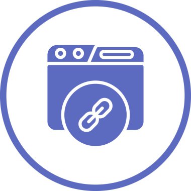 çamaşır makinesi simgesi, vektör illüstrasyon tasarımı