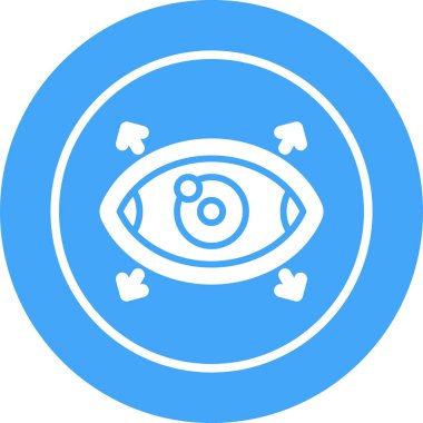 Göz Ağı simgesi, basit illüstrasyon