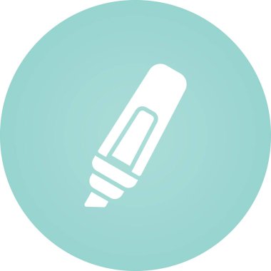 Kalem. Web simgesi basit illüstrasyon